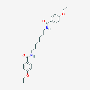 molecular formula C25H34N2O4 B329507 4-ethoxy-N-{7-[(4-ethoxybenzoyl)amino]heptyl}benzamide 