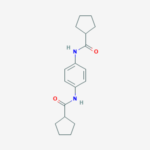 molecular formula C18H24N2O2 B329510 N-(4-CYCLOPENTANEAMIDOPHENYL)CYCLOPENTANECARBOXAMIDE 