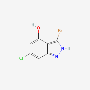 B3295137 3-Bromo-6-chloro-4-hydroxyindazole CAS No. 887569-62-2