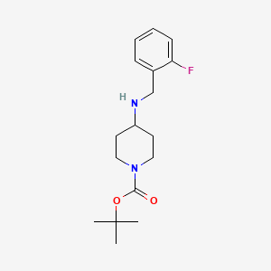 molecular formula C17H25FN2O2 B3295336 tert-Butyl 4-((2-fluorobenzyl)amino)piperidine-1-carboxylate CAS No. 887583-63-3