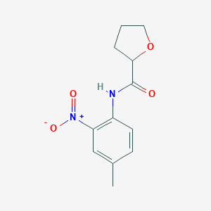molecular formula C12H14N2O4 B329535 N~2~-(4-METHYL-2-NITROPHENYL)TETRAHYDRO-2-FURANCARBOXAMIDE 