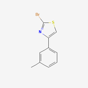 molecular formula C10H8BrNS B3295414 Thiazole, 2-bromo-4-(3-methylphenyl)- CAS No. 887625-76-5