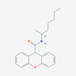 molecular formula C21H25NO2 B329550 N-(heptan-2-yl)-9H-xanthene-9-carboxamide 