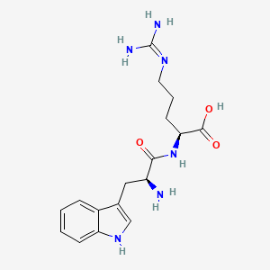 molecular formula C17H24N6O3 B3295539 Trp-Arg 