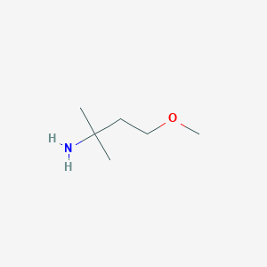 molecular formula C6H15NO B3295761 4-Methoxy-2-methylbutan-2-amine CAS No. 889765-21-3