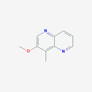 molecular formula C10H10N2O B3296413 3-Methoxy-4-methyl-1,5-naphthyridine CAS No. 893566-31-9