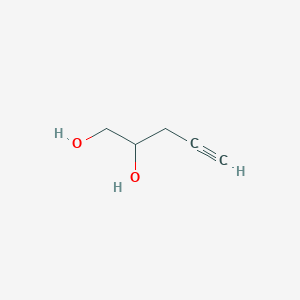 molecular formula C5H8O2 B3296430 pent-4-yne-1,2-diol CAS No. 89364-28-3