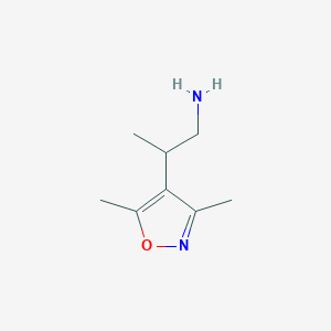 2-(Dimethyl-1,2-oxazol-4-yl)propan-1-amine