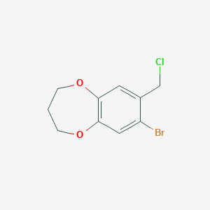 7-bromo-8-(chloromethyl)-3,4-dihydro-2H-1,5-benzodioxepine