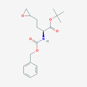 molecular formula C18H25NO5 B032966 Tert-butyl (2S)-4-(oxiran-2-yl)-2-(phenylmethoxycarbonylamino)butanoate CAS No. 204074-52-2