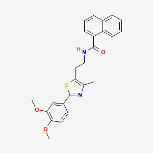 N-(2-(2-(3,4-dimethoxyphenyl)-4-methylthiazol-5-yl)ethyl)-1-naphthamide