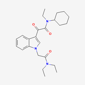 2-(3-{[cyclohexyl(ethyl)carbamoyl]carbonyl}-1H-indol-1-yl)-N,N-diethylacetamide