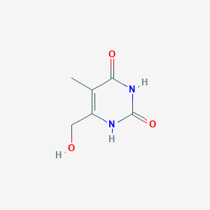 molecular formula C6H8N2O3 B3297184 6-(Hydroxymethyl)-5-methylpyrimidine-2,4-diol CAS No. 89532-98-9