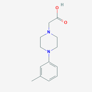 molecular formula C13H18N2O2 B3298178 2-[4-(3-methylphenyl)piperazin-1-yl]acetic Acid CAS No. 896523-47-0