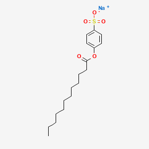 molecular formula C18H28NaO5S B3298309 Sodium 4-(dodecanoyloxy)benzenesulfonate CAS No. 89740-13-6