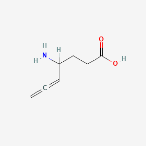molecular formula C7H11NO2 B3298311 4-Amino-5,6-heptadienoic acid CAS No. 89740-57-8