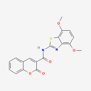 N-(4,7-dimethoxy-1,3-benzothiazol-2-yl)-2-oxochromene-3-carboxamide