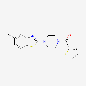 (4-(4,5-Dimethylbenzo[d]thiazol-2-yl)piperazin-1-yl)(thiophen-2-yl)methanone