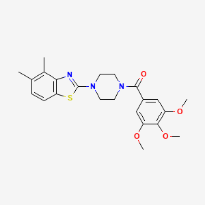 (4-(4,5-Dimethylbenzo[d]thiazol-2-yl)piperazin-1-yl)(3,4,5-trimethoxyphenyl)methanone