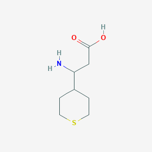 3-amino-3-(tetrahydro-2H-thiopyran-4-yl)propanoic acid