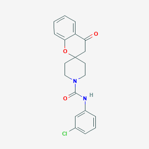 N-(3-chlorophenyl)-4-oxospiro[3H-chromene-2,4'-piperidine]-1'-carboxamide