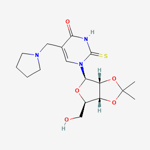 2',3'-O-Isopropylidene-5-pyrrolidinomethyl-2-thiouridine