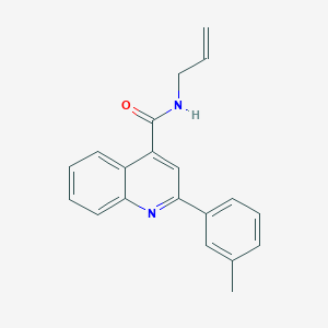 molecular formula C20H18N2O B329895 N-allyl-2-(3-methylphenyl)-4-quinolinecarboxamide 