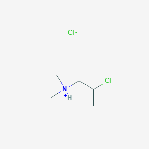 molecular formula C5H13Cl2N B032990 N,N-Dimethyl-2-chloropropylamine hydrochloride CAS No. 4584-49-0