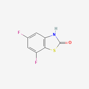 molecular formula C7H3F2NOS B3299071 5,7-Difluoro-2(3H)-benzothiazolone CAS No. 898747-61-0