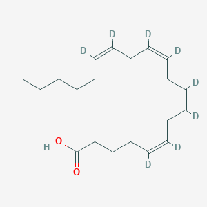 molecular formula C20H24D8O2 B032991 (5Z,8Z,11Z,14Z)-5,6,8,9,11,12,14,15-octadeuterioicosa-5,8,11,14-tetraenoic acid CAS No. 69254-37-1
