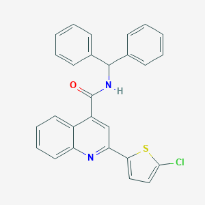 molecular formula C27H19ClN2OS B329952 N-benzhydryl-2-(5-chloro-2-thienyl)-4-quinolinecarboxamide 