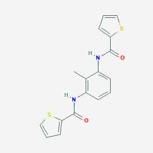 molecular formula C17H14N2O2S2 B329970 N-[2-methyl-3-(thiophene-2-carbonylamino)phenyl]thiophene-2-carboxamide 