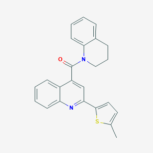 molecular formula C24H20N2OS B329978 4-(3,4-DIHYDRO-2H-QUINOLINE-1-CARBONYL)-2-(5-METHYLTHIOPHEN-2-YL)QUINOLINE 
