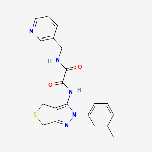 molecular formula C20H19N5O2S B3299945 N-[2-(3-methylphenyl)-2H,4H,6H-thieno[3,4-c]pyrazol-3-yl]-N'-[(pyridin-3-yl)methyl]ethanediamide CAS No. 899952-24-0