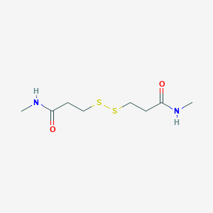 molecular formula C8H16N2O2S2 B033000 Propanamide, 3,3'-dithiobis[n-methyl- CAS No. 999-72-4