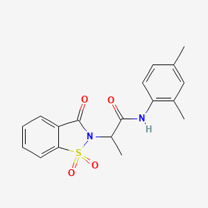 N-(2,4-dimethylphenyl)-2-(1,1-dioxido-3-oxobenzo[d]isothiazol-2(3H)-yl)propanamide