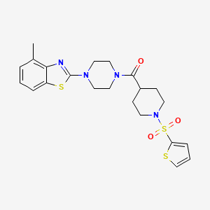 (4-(4-Methylbenzo[d]thiazol-2-yl)piperazin-1-yl)(1-(thiophen-2-ylsulfonyl)piperidin-4-yl)methanone