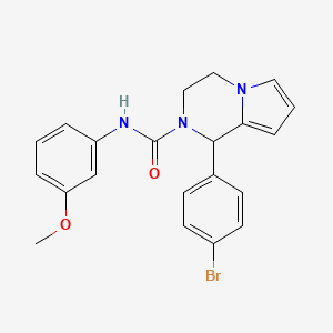 1-(4-bromophenyl)-N-(3-methoxyphenyl)-3,4-dihydropyrrolo[1,2-a]pyrazine-2(1H)-carboxamide