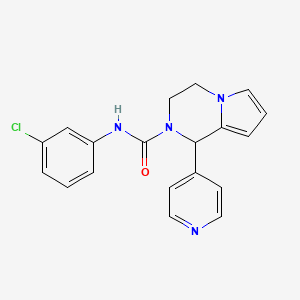N-(3-chlorophenyl)-1-(pyridin-4-yl)-3,4-dihydropyrrolo[1,2-a]pyrazine-2(1H)-carboxamide