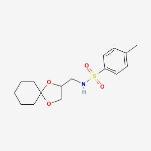 N-(1,4-dioxaspiro[4.5]decan-2-ylmethyl)-4-methylbenzenesulfonamide