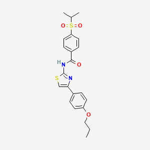 4-(isopropylsulfonyl)-N-(4-(4-propoxyphenyl)thiazol-2-yl)benzamide