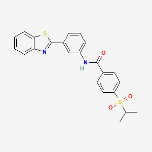 N-(3-(benzo[d]thiazol-2-yl)phenyl)-4-(isopropylsulfonyl)benzamide