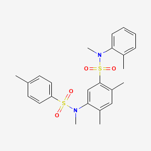 N,2,4-trimethyl-5-(N-methyl4-methylbenzenesulfonamido)-N-(2-methylphenyl)benzene-1-sulfonamide