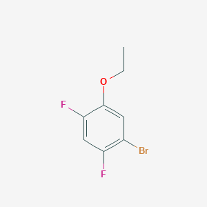 molecular formula C8H7BrF2O B3300220 1-Bromo-2,4-difluoro-5-ethoxybenzene CAS No. 900175-11-3