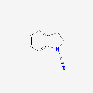 molecular formula C9H8N2 B3300240 2,3-Dihydro-1H-indole-1-carbonitrile CAS No. 90036-14-9