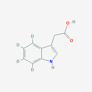 molecular formula C10H9NO2 B033003 2-(4,5,6,7-Tetradeuterio-1H-indol-3-yl)acetic acid CAS No. 76937-77-4
