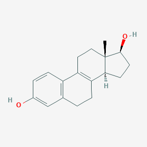 molecular formula C18H22O2 B033005 (13S,14S,17S)-13-Methyl-6,7,11,12,14,15,16,17-octahydrocyclopenta[a]phenanthrene-3,17-diol CAS No. 23392-54-3