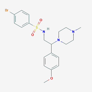4-bromo-N-(2-(4-methoxyphenyl)-2-(4-methylpiperazin-1-yl)ethyl)benzenesulfonamide
