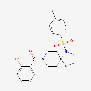 (2-Bromophenyl)(4-tosyl-1-oxa-4,8-diazaspiro[4.5]decan-8-yl)methanone