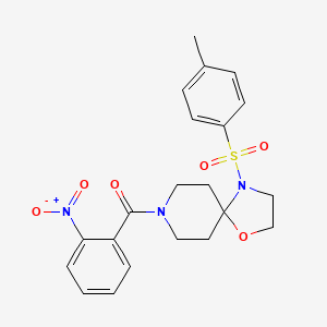 (2-Nitrophenyl)(4-tosyl-1-oxa-4,8-diazaspiro[4.5]decan-8-yl)methanone